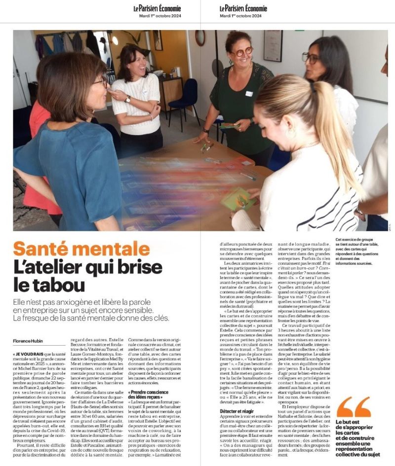 La fresque dans Le Parisien et Aujourd&rsquo;hui en France !