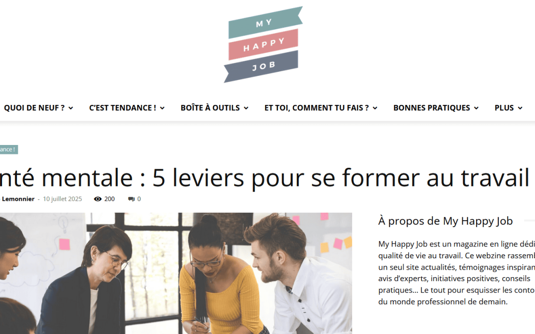 Une interview d’Estelle Becuwe, cofondatrice de la fresque, dans My Happy Job