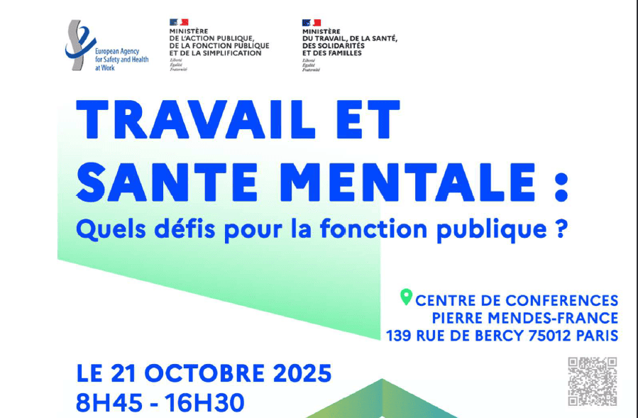 Au programme du colloque « Travail et santé mentale : quels défis pour la fonction publique ? »